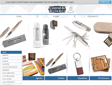 Tablet Screenshot of centraldebrindes.com